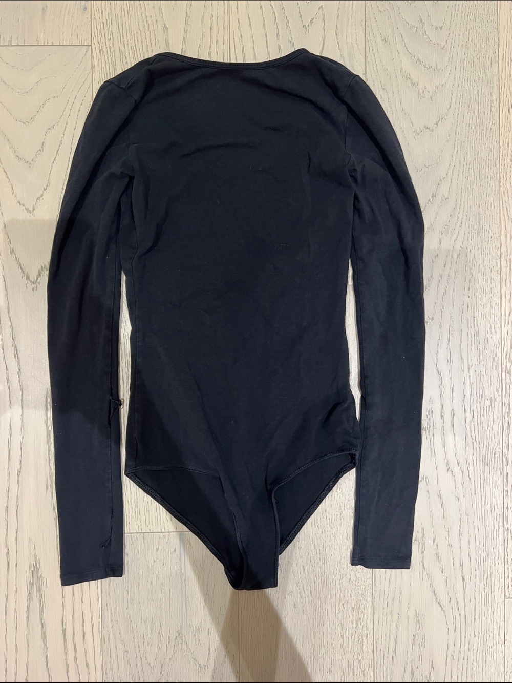 Aritzia Black Long-Sleeve Kids One-Piece Bodysuit